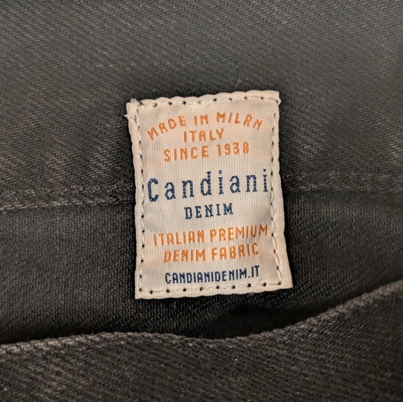 C.O.F. Studio Black Italian Denim Jeans M3 Reg Tapered 29 - Picture 4 of 9